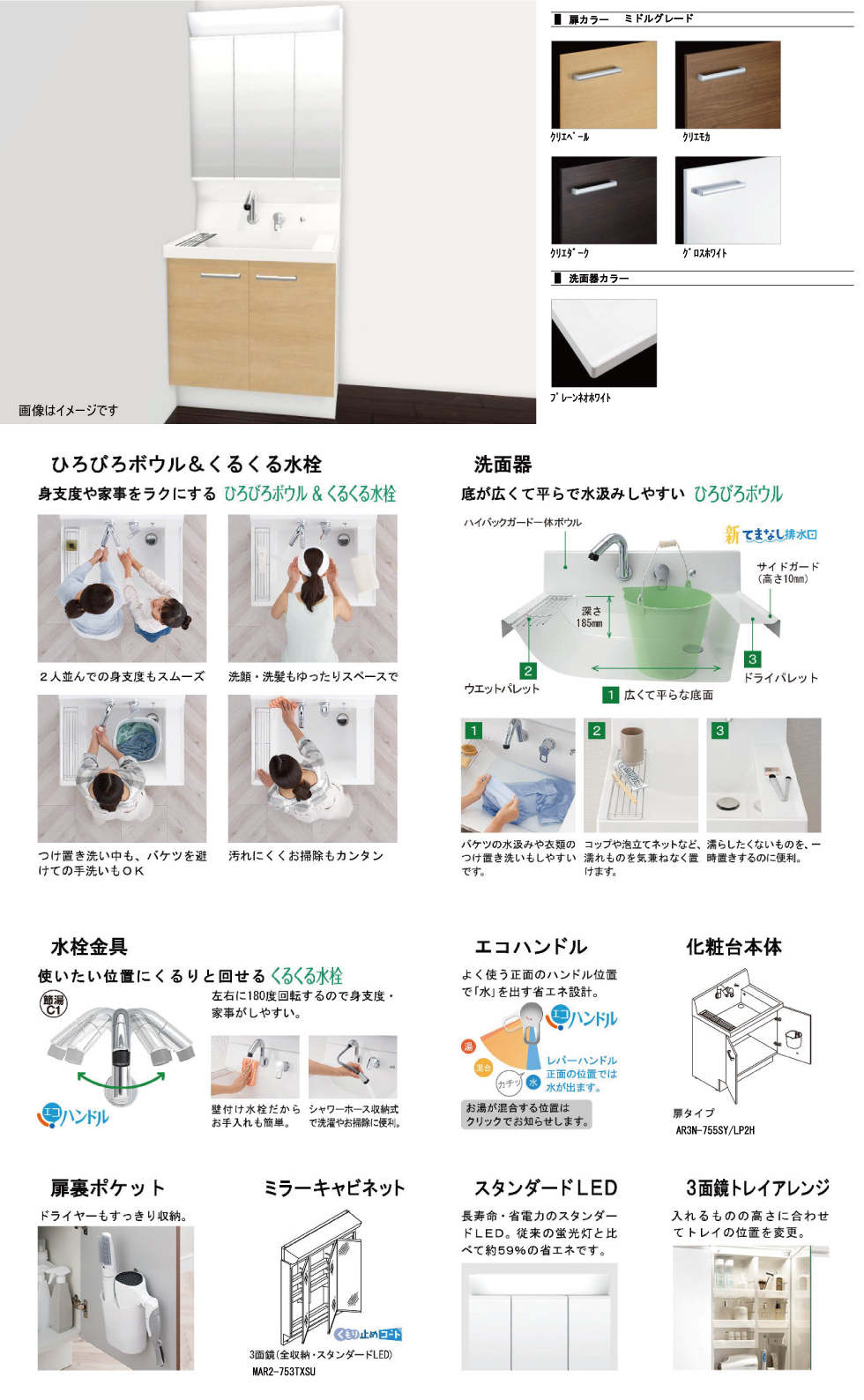 リフォームパック_洗面化粧台